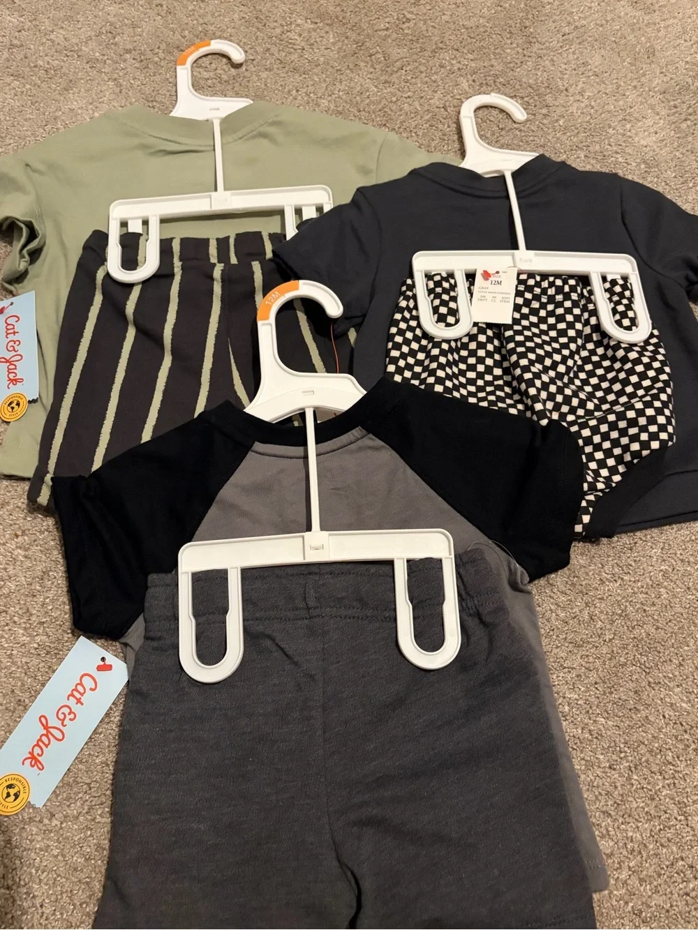 NWT Lot of Cat & Jack Halloween Tee Set